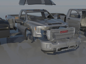 GMC Sierra 3500HD Regular Cab - 2022 Modelo de Impressão 3D