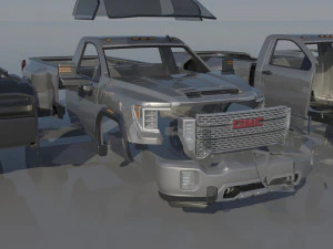 GMC Sierra 3500HD Regular Cab - 2022 3D Print Model