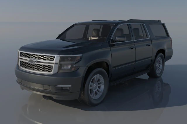 Chevrolet Suburban 12th Gen 3D Print Model .c4d .max .obj .3ds .fbx .stl .blend