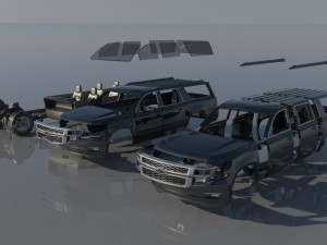 Chevrolet Suburban 12th Gen 3D 프린트 모델