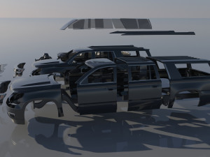 Chevrolet Suburban 12th Gen 3D 프린트 모델