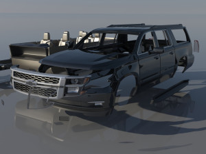 Chevrolet Suburban 12th Gen 3D 프린트 모델