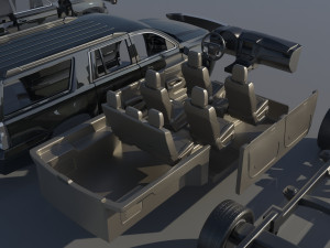Chevrolet Suburban 12th Gen 3D 프린트 모델