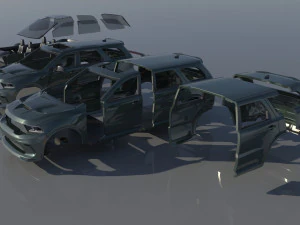 Dodge Durango SRT 3D Print Model