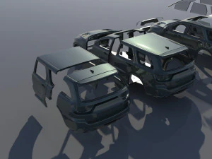 Dodge Durango SRT 3D Print Model
