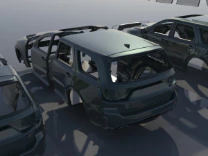 Dodge Durango SRT 3D Print Model