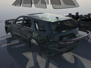 Dodge Durango SRT 3D Print Model