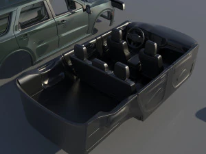 Dodge Durango SRT 3D Print Model