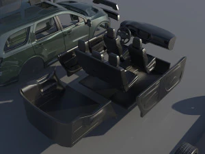 Dodge Durango SRT 3D Print Model