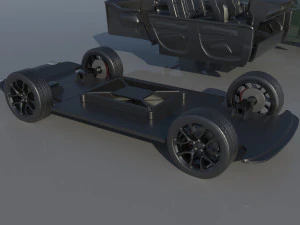 Dodge Durango SRT 3D Print Model