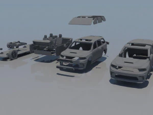 Dodge Durango SRT 3D Print Model