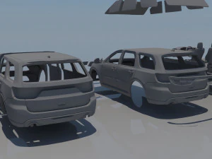 Dodge Durango SRT 3D Print Model