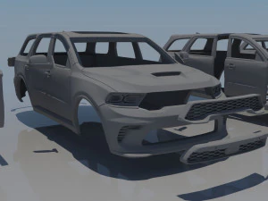 Dodge Durango SRT 3D Print Model