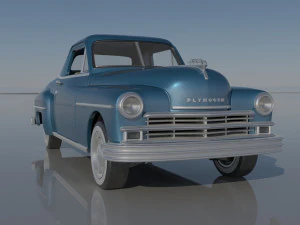 Plymouth Business Coupe 1949 3D Print Model