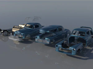 Plymouth Business Coupe 1949 3D Print Model