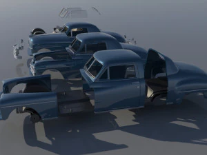 Plymouth Business Coupe 1949 3D Print Model