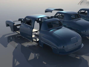 Plymouth Business Coupe 1949 3D Print Model