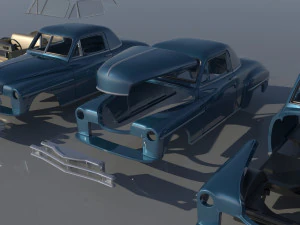 Plymouth Business Coupe 1949 3D Print Model