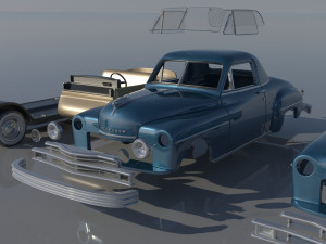 Plymouth Business Coupe 1949 Modelo de Impressão 3D