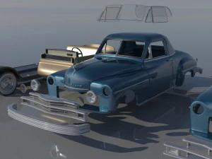 Plymouth Business Coupe 1949 3D Print Model
