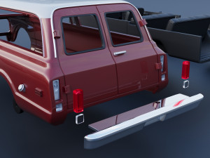 GMC Suburban 1972 3Dプリントモデル