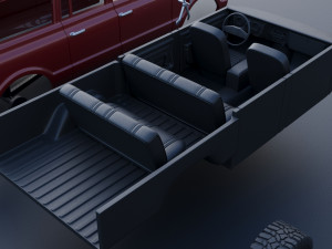 GMC Suburban 1972 3Dプリントモデル