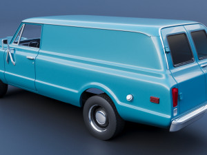 Chevrolet Panel Truck 1970 3D Print Model