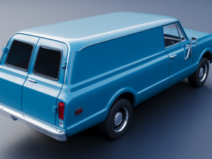 Chevrolet Panel Truck 1970 3D Print Model