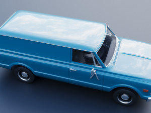Chevrolet Panel Truck 1970 3D Print Model