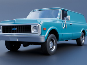Chevrolet Panel Truck 1970 3D Print Model