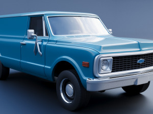 Chevrolet Panel Truck 1970 3D Print Model