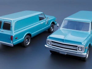 Chevrolet Panel Truck 1970 3D Print Model