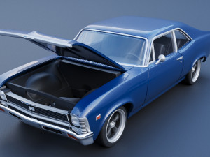 Chevrolet Nova SS 1969 3D Print Model