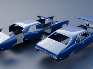 Chevrolet Nova SS 1969 3D Print Model