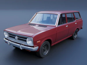 Datsun 1200 Vag&atilde;o 1972 Modelo de Impressão 3D