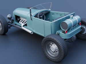 Model T Hot Rod 3D Baskı Modeli
