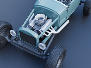 Model T Hot Rod 3D Baskı Modeli