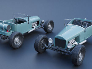 Model T Hot Rod 3D Baskı Modeli