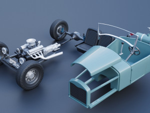 Model T Hot Rod 3D Baskı Modeli
