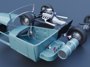 Model T Hot Rod 3D Baskı Modeli