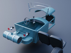 Model T Hot Rod 3D Baskı Modeli