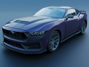 Ford-Mustang 2024 Dark Horse 3D Print Model