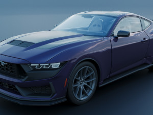 Ford-Mustang 2024 Dark Horse Model do druku 3D