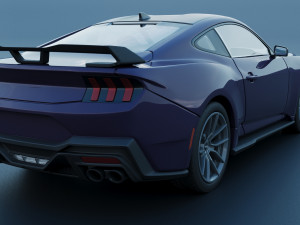 Ford-Mustang 2024 Dark Horse Model do druku 3D