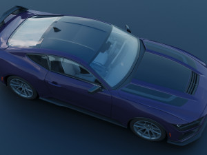 Ford-Mustang 2024 Dark Horse Model do druku 3D