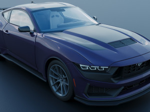 Ford-Mustang 2024 Dark Horse Model do druku 3D