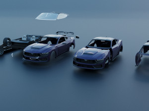Ford-Mustang 2024 Dark Horse Model do druku 3D