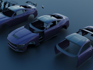 Ford-Mustang 2024 Dark Horse Model do druku 3D
