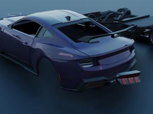 Ford-Mustang 2024 Dark Horse Model do druku 3D