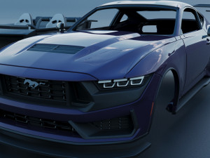 Ford-Mustang 2024 Dark Horse Model do druku 3D